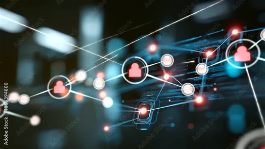 Workflow automation artificial intelligence software interface defocused digital background nodes triggers data tool dashboard coding icon flow process technology 3D rendering