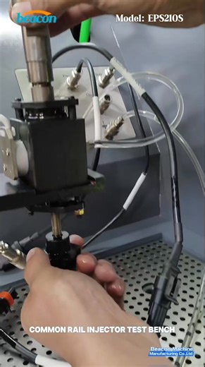 EPS210S COMMON RAIL INJECTOR TEST BENCH Looking for a high-precision common rail injector test bench? Tired of unstable testing results? Want one machine for solenoid AND piezo injectors? Meet EPS210S Common Rail Injector Test Bench! Multi-brand compatible • Injector coding • BIP function • Easy operation • CE certified Ready to upgrade your workshop efficiency? #CommonRail #InjectorTestBench #CommonRailInjector #DieselTest #InjectorTesting #DieselWorkshop #AutoRepairEquipment | Shandong Beacon 