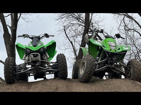 pasture riding with kfx450 and kfx400!