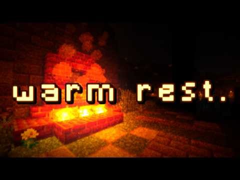 warm rest... (slowed + reverb minecraft music w/ rain)