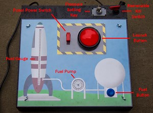 Air Rocket Launch Pad UI Entertains Eager Kids