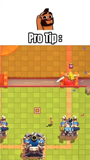 Pro tip to De-activate king tower easily✅|#clashroyale