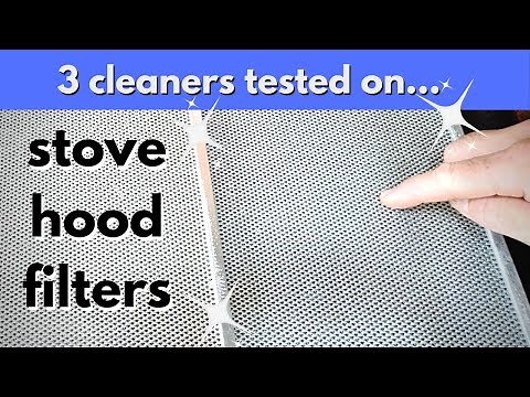 Which cleaner is the best for stove hood filters