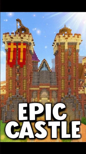 Minecraft Epic Castle 🏰✨ | Minecraft tutorial #shorts