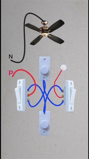 ▶️ two side fan regulator connection #unnaoelectric #diy #fan #electrical #switch