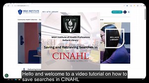 Saving and Retrieving Searches in CINAHL