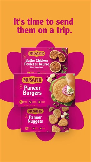 Meet Musafir. Indian flavours in formats you already love. Proudly made in Canada. 9 grams of protein per serving. | Musafir