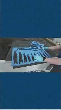 Design and manufacture your own custom foam tool holders using a WARDJET waterjet!