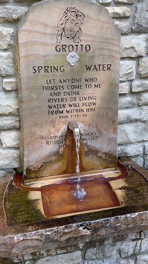 “Let anyone who thirsts come to Me and drink…rivers of living water will flow within him” | National Shrine Grotto of Our Lady of Lourdes