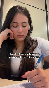 Aquele aluno que termina a prova de 3h em 30 minutos