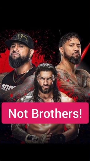 Roman Reigns and The Usos Aren't Actually BROTHERS! #romanreigns #wwe