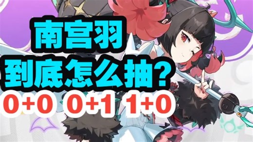 【绝区零】南宫羽到底怎么抽？0 0,0 1还是1 0？不同配队应该如何抽取？