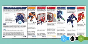 NHL Canadian Teams Reading Comprehension Pack
