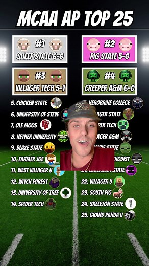 Best Minecraft College Football Game at Ole Moo Stadium