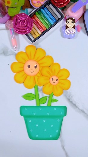 Ideas para manualidades en foami #100 😍 #foami #fomix #manualidades #manualidadesfaciles #aleliz #flor #flores #flores🌸 | Mundo Alelíz