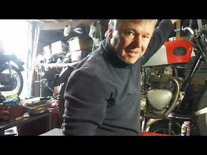 Triumph / Royal Enfield 'Trifield' 500 trials second attempt to start the engine.