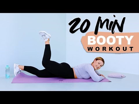 20 MIN BEINE/PO WORKOUT + Warm Up & Cool Down | No Equipment | Sophia Thiel