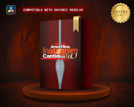 Animated Instagram Captions Pack - DaVinci Resolve 18+