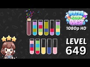 Water Sort Quest Level 649 Solution 🧪