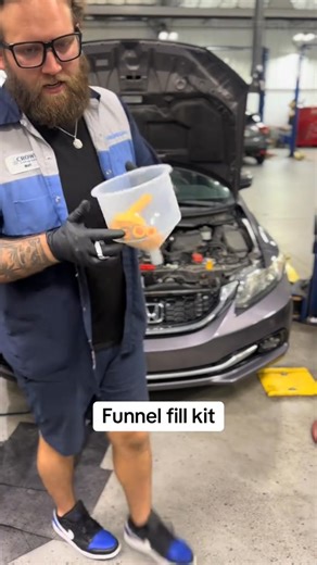 No spill funnel coolant kit #mechanic #carrepair #carmechanic | Master Tech