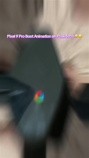 Pixel 9 pro Boot animation in pixel 8 pro!! #tech #jamestech_ #fyp #pixel8pro #pixel9pro