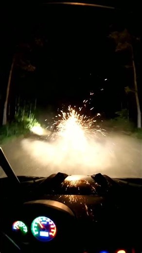 Night Off-Roading with EXPLOSIVE Pyrotechnics! 💥 UTV Stunt Gone Wild!