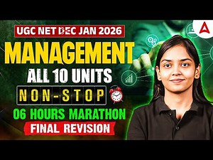 UGC NET Management Marathon | UGC NET Management All 10 Units Revision By Kanupriya Mam