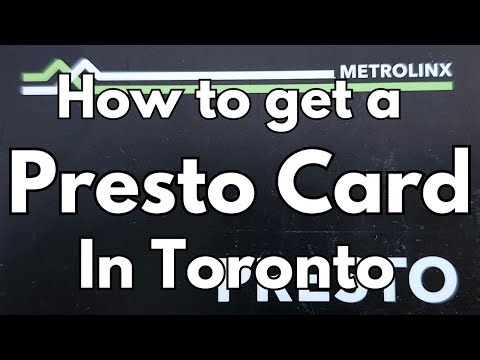 How to get a Presto Card in Toronto ON Canada
