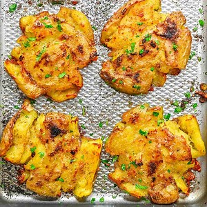 Garlic Smashed Potatoes