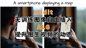 Addit 无训练图像自由插入 ALG 提升图生视频的动态