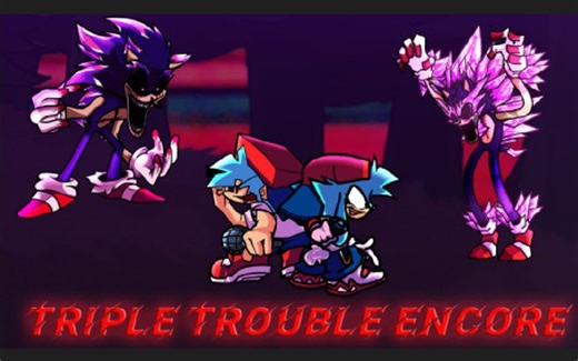 【FNF MOD】Triple Trouble Encore Remix 〘 演示 〙