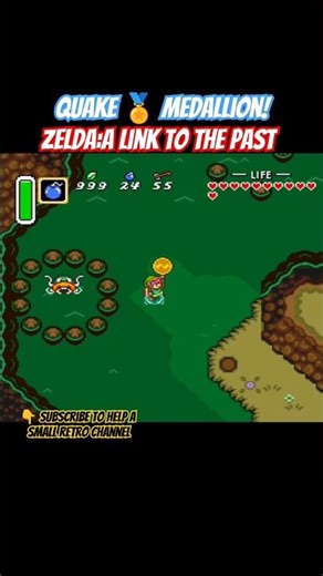 QUAKE MEDALLION- Zelda: A Link to the Past #retrogaming