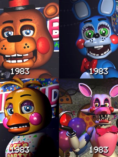 Evolution of FNAF Toy Animatronics Animations