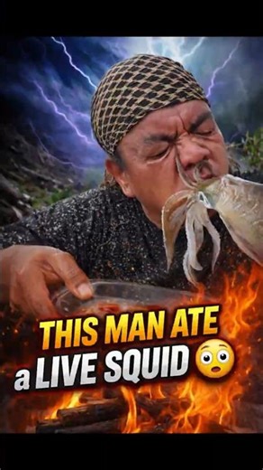 This Man Ate a LIVE Squid… and It Moved in His Mouth 😳