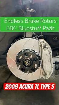 2 Piece Brake Rotors with EBC Bluestuff Pads #acuratl