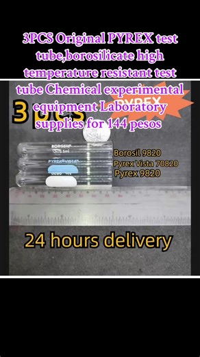 3PCS Original PYREX Test Tube Set for Laboratory Use