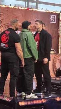 EDDIE HEARN BREAKS UP OLEKSANDR USYK AND RICO VERHOEVEN FIRST FACE OFF!
