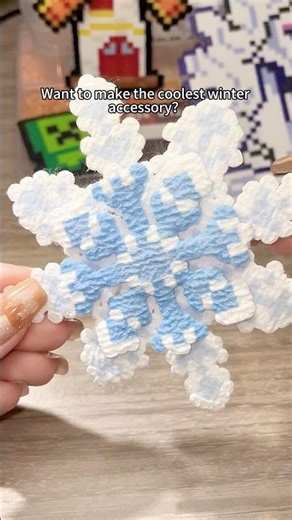 Spinning Snowflake Pixie Beads | Double-Sided Winter Charm (Mini Fuse Beads Tutorial) #fusebeads