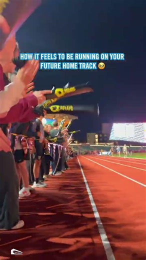 Racing at Hayward Field for the first time since committing to Oregon 🦆🥹