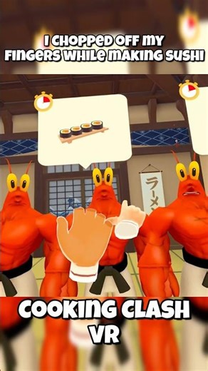 I CHOPPED OFF My Fingers While Making Sushi 💀 #cookingclash