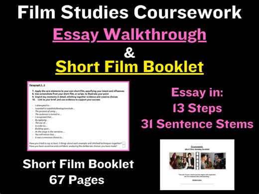 A Level Film Studies: Coursework Bundle - Short Films and Essay Walkthrough