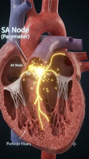 The Heart ❤️ | Location, Structure & 4 Chambers Explained | 3D Anatomy #3danatomy #anatomymadesimple