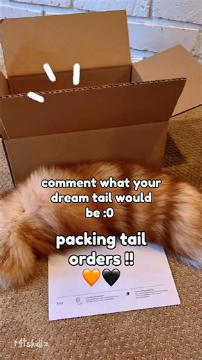 packing more tails !! :3 // #notatherian #furry #fursona #taxidermy