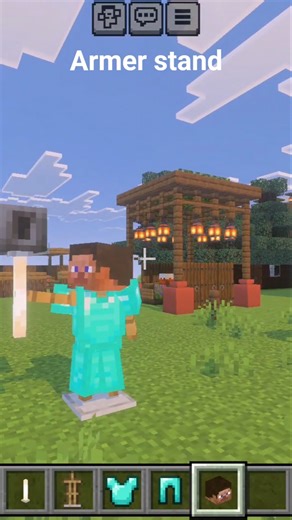 armer stand in minecraft game #minecraft #trending #gaming #shortsfeed