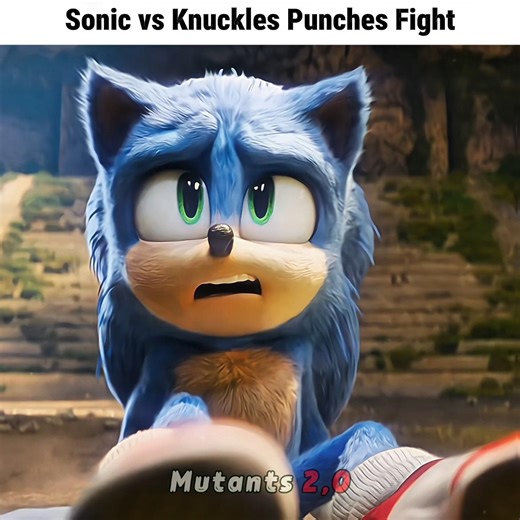 Sonic vs Knuckles Punches 💀🔥 #sonic #sonicthehedgehog #shorts