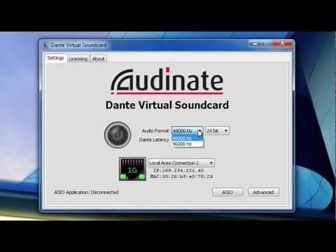 Dante Virtual Soundcard