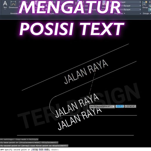 How to set text position in AutoCAD