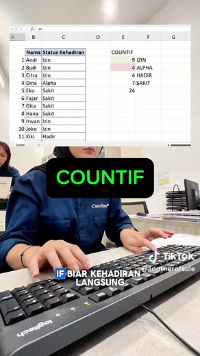 Rumus Countif untuk Kehadiran: Belajar Excel Bersama