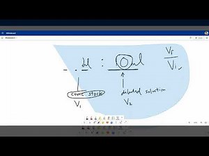 BIOL 1406 Lab - Dilution factor and C1V1=C2V2 problems