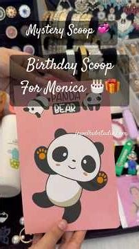 Mystery Scoop - Monica 💐 #mysteryscoop #mysterybox #giftbox #jewellery #gift #scoops #diy #scoops